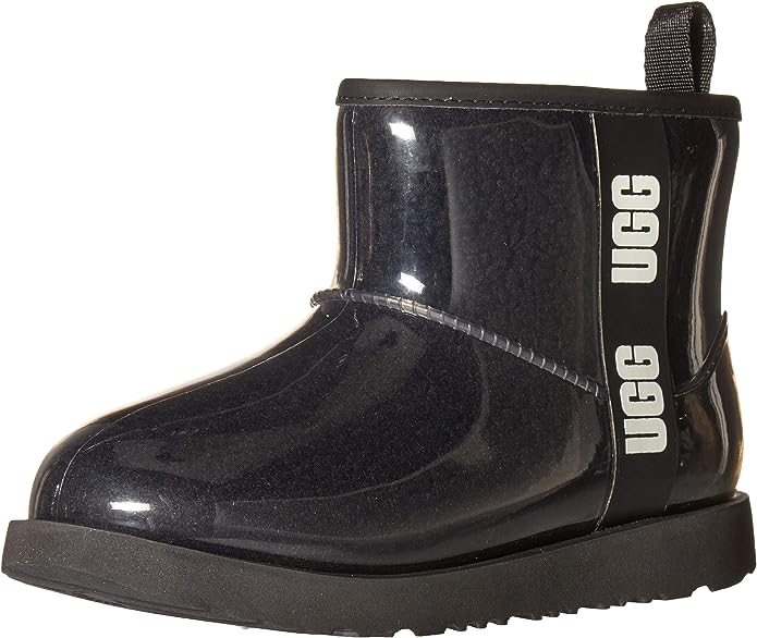 Step into Cozy Elegance with Kids Classic Clear Black Boot